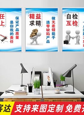 工厂车间仓库管理标语海报定制
