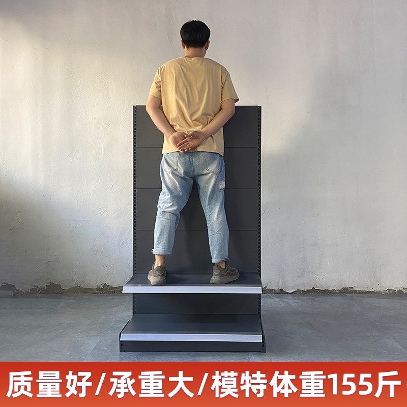 超市货架便利店商店置物架玩具店展示架烟酒店单双面挂钩零食货架 - 图0