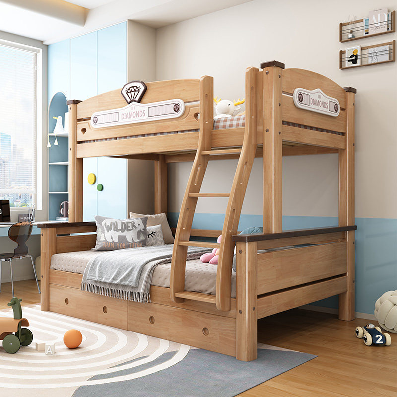 上下床双层床全实木高低床大人多功能小户型儿童上下铺木床子母床,淘宝优惠券,粉丝福利购,淘宝优惠卷