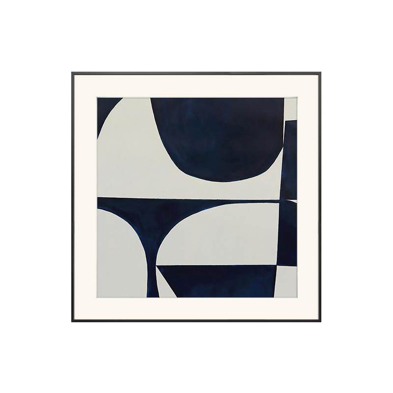 正方形装饰画蓝色极简艺术几何色块现代简约个性挂画沙发背景客厅,淘宝优惠券,粉丝福利购,淘宝优惠卷