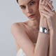 As said Roaming Series Curve Irregular Matte Brushed Bracelet Wide Edition Light Luxury Arm Ring Couple Hand Dress