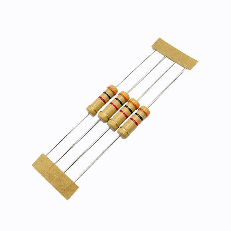 CF2W碳膜电阻2瓦插件电阻色环电阻碳膜散装编带成型立式M型加 - 图1
