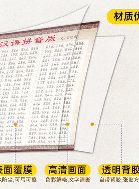 三字经弟子规海报挂图墙贴纸