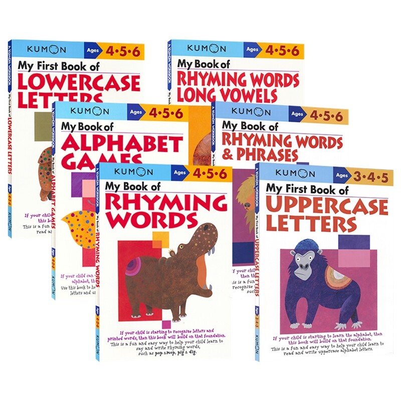 Kumon 6-8岁单词字母书写和造句 Verbal Skills Workbooks 小学英语语言技能系列 公文式教育英文原版教辅教材练习册