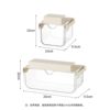 Transparent drawer storage box under bathroom mirror cabinet