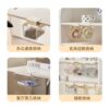 Transparent drawer storage box under bathroom mirror cabinet