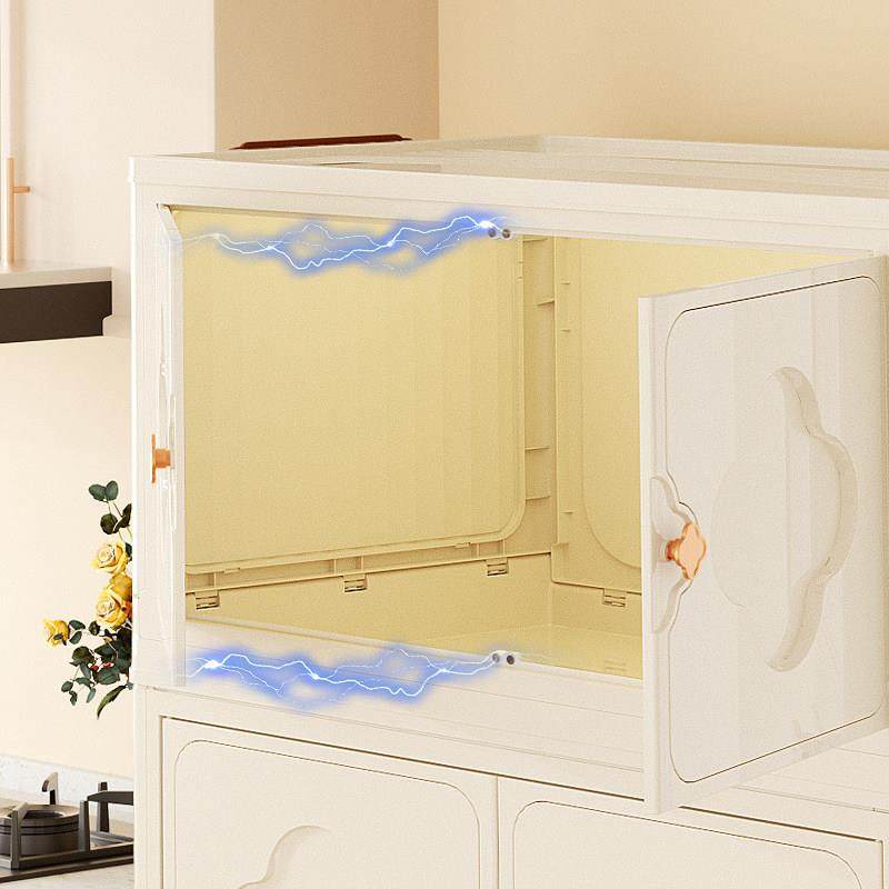 厨房置物架落地多层置物柜带门家用收纳柜多功能碗柜靠墙储物橱柜,淘宝优惠券,粉丝福利购,淘宝优惠卷