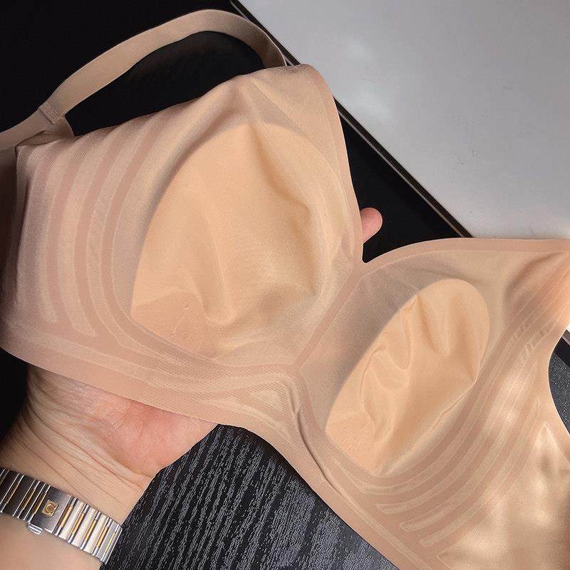 春夏超薄款大胸显小3d果冻条内衣无痕一片式睡眠缩胸收副乳文胸罩,淘宝优惠券,粉丝福利购,淘宝优惠卷