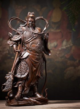 热销佛香天逸铜关公像关羽神像关二爷家居摆件武财神伽蓝韦陀菩萨