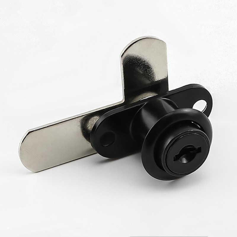 热销双开柜门双门锁7字型对开转舌锁文件柜锁信箱锁铁皮橱柜锁家 - 图3