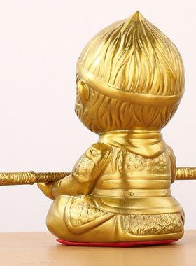 小款天346大圣摆件铜孙战悟空摆件家斗圣佛一心向佛车载居桌面装