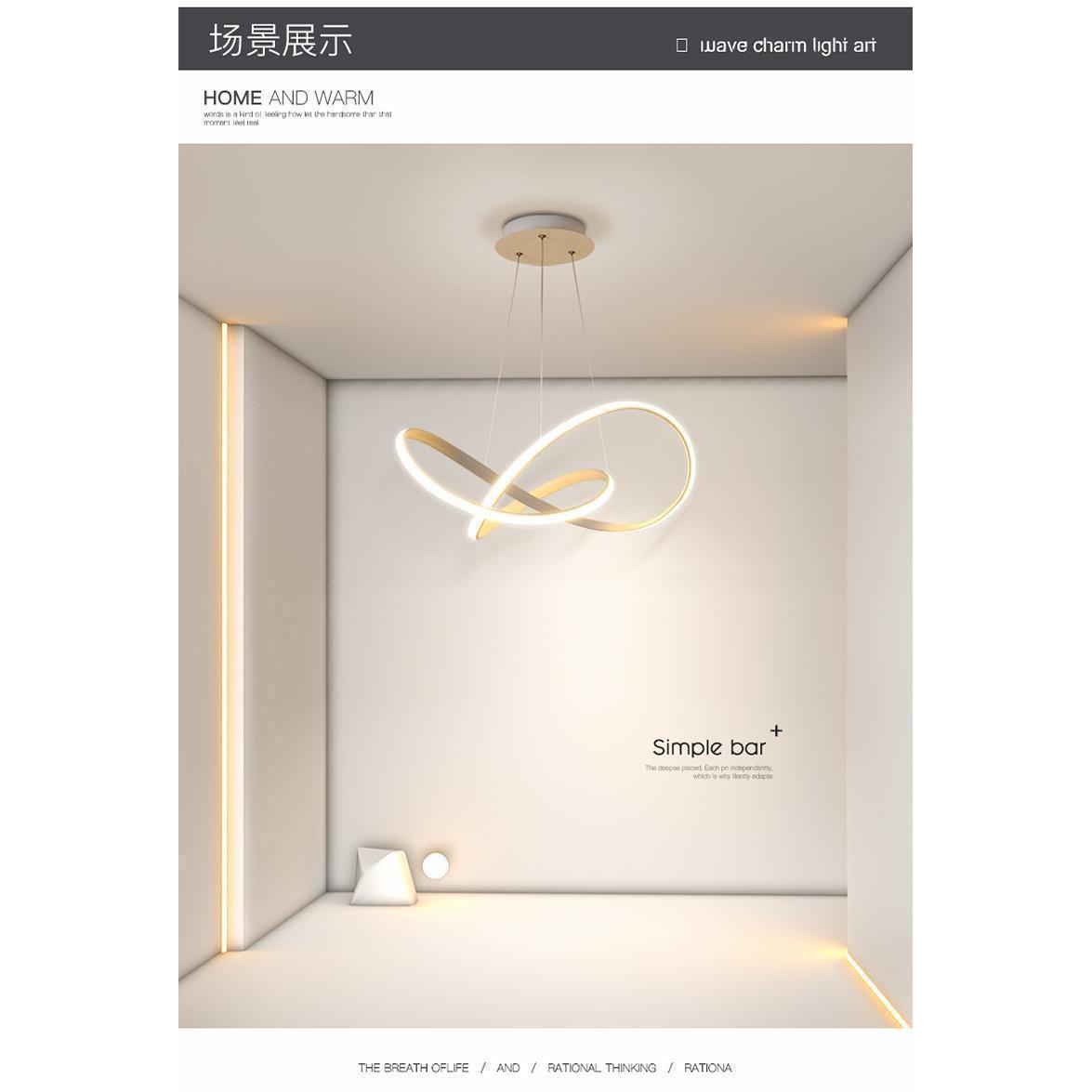 全光谱主高显e指客厅吊灯ld现代简约护眼卧室灯房灯餐厅255吊间线 - 图2