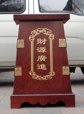 工艺品落地底座 关公关二爷供台 开业礼品牛马貔貅铜鼎摆件高底座