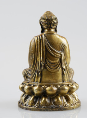 开运纯铜大日如来佛像佛祖释迦摩尼佛释迦牟尼小佛像家用供奉摆件