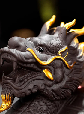 大号陶瓷龙龟招财龙头龟工艺用品