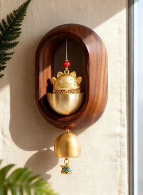 入户多巴胺门铃吸门式铜铃挂件