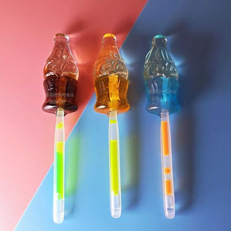可乐派对荧光棒棒糖批发创意糖果夜光棒综合水果味硬糖儿童糖果,淘宝优惠券,粉丝福利购,淘宝优惠卷