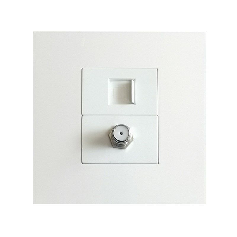 86型网络电脑+有线电视英制F头网线加卫星数字宽频闭路TV插座面板,淘宝优惠券,粉丝福利购,淘宝优惠卷