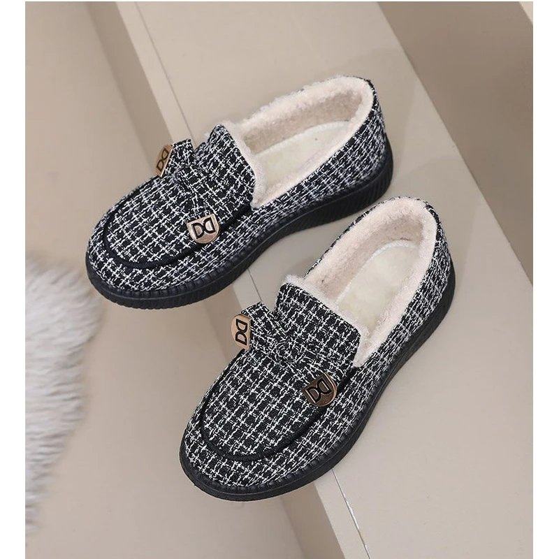 豆豆鞋冬季加绒老年人鞋子棉鞋保暖鞋加绒加厚防滑鞋妈妈软底棉鞋,淘宝优惠券,粉丝福利购,淘宝优惠卷