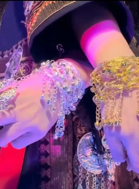 手镯苗族银饰开口傣族手环臂环