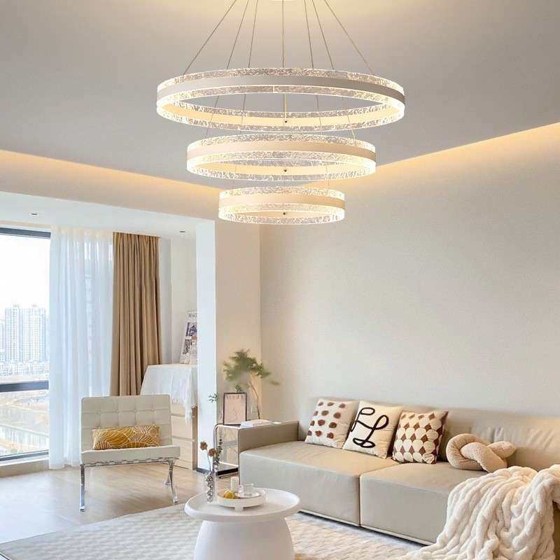 全光主谱护LED客餐厅创眼意多层圆531厅圈吊灯现代简约灯具卧室灯,淘宝优惠券,粉丝福利购,淘宝优惠卷