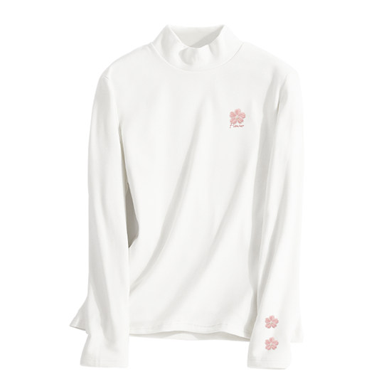 都市丽人绒德打底衫女冬2025新款今年流行爆款保暖白色内搭上衣Y