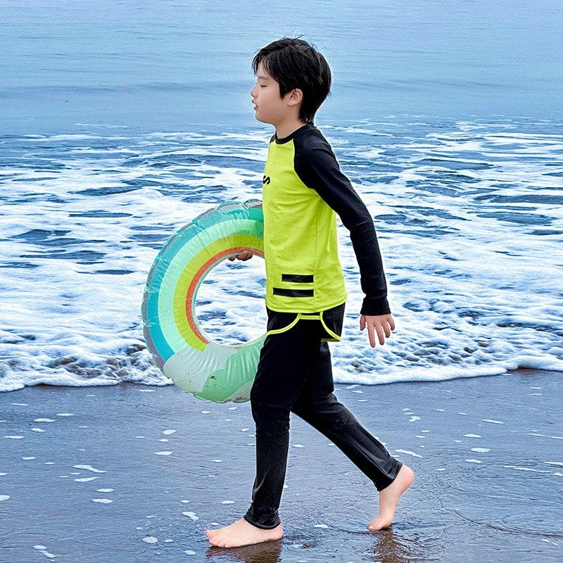 男童泳衣分体抗菌防晒泳装夏季2024新款儿童长袖长裤游泳套装夏装,淘宝优惠券,粉丝福利购,淘宝优惠卷