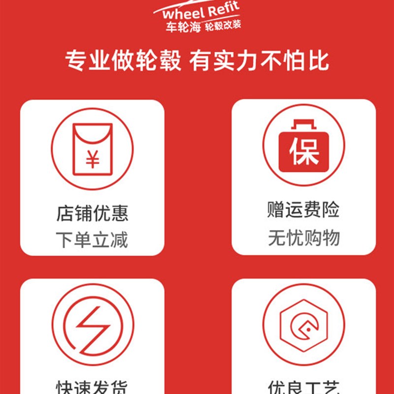 17寸18寸19寸适用于1系 3系 5系 迈锐宝君威 S6君越旋压轮毂FF120 - 图2