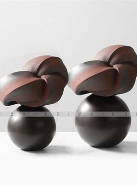 空合 现代简约不规则抽象陶瓷花器 样板间民宿玄关桌面软装摆件