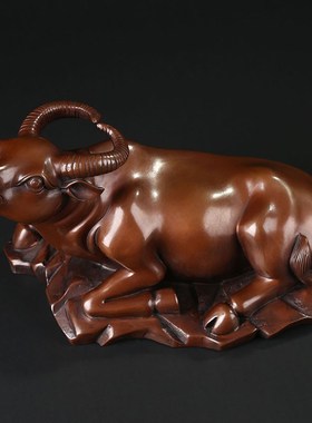 大仕缘紫铜工艺品生肖牛摆件家居生日开业招财属牛礼品旺市牛