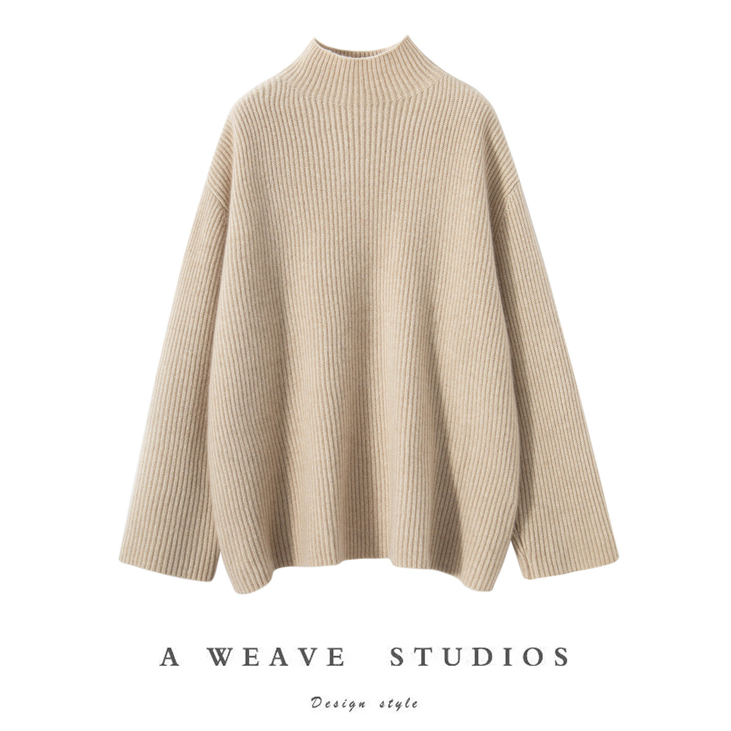 2025秋冬加厚半高领羊绒衫女士100%纯山羊绒衫宽松毛衣显瘦打底衫,淘宝优惠券,粉丝福利购,淘宝优惠卷