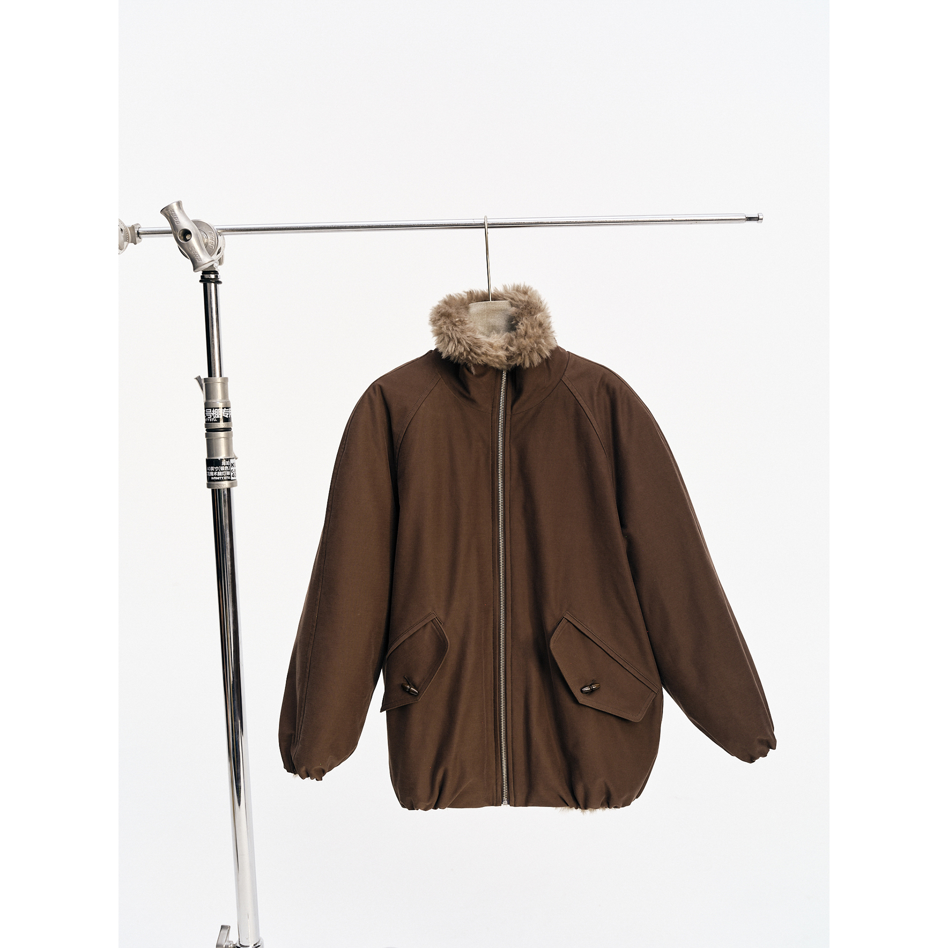 绒绒04 InHug/两面穿环保皮草(厚) 防风保暖环保皮草外套/派克服 - 图3