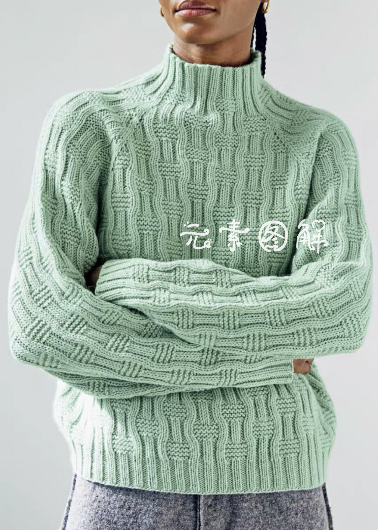 溯流套衫图解upstream 男女同款毛衣图解编织教程 中文字图解教程,淘宝优惠券,粉丝福利购,淘宝优惠卷
