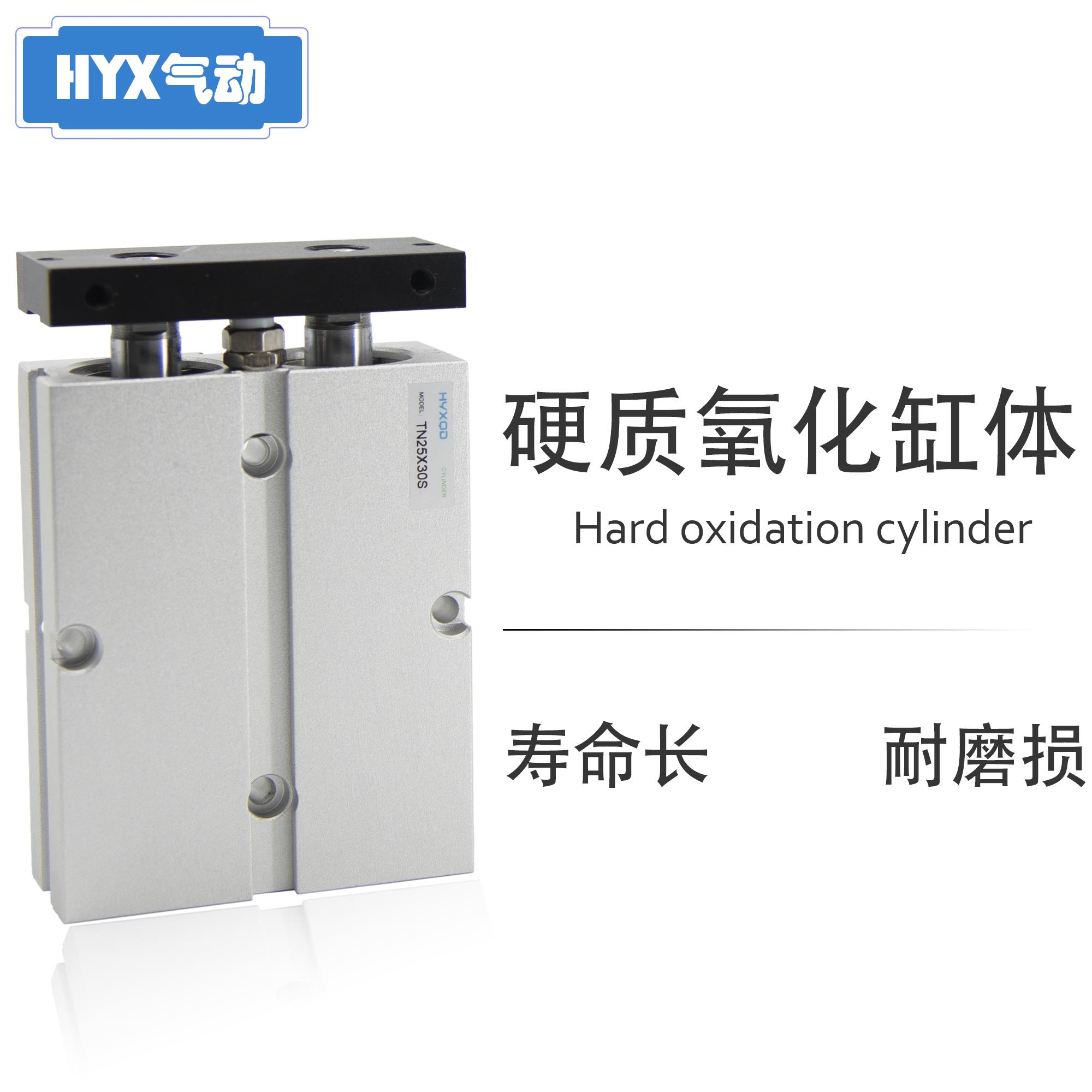 亚德客型TN10/16/20/25/32双轴双杆气缸小型气动大推力带磁气缸 - 图1