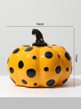 创意艺术品草间弥生波点世界摆件小众独特样板房客厅酒柜摆件装饰