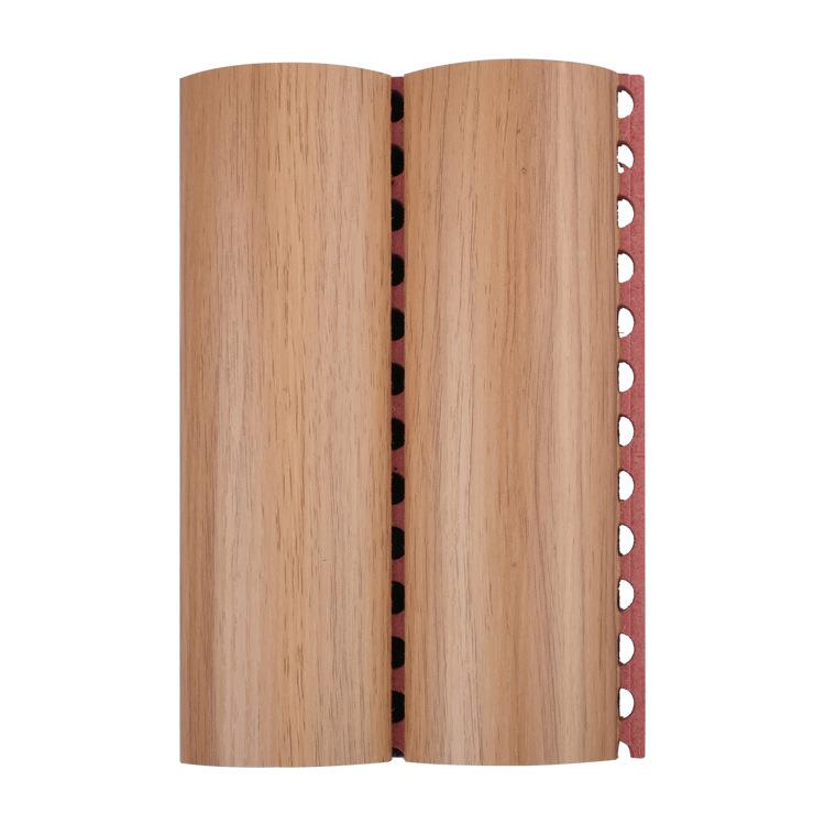 弧扩形散体实木扩散厅墙面弧形音板幼儿园报告声717学吸隔音扩散 - 图3