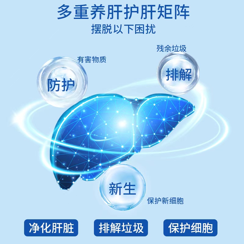 Dr.Brook liver-protecting tablets, high-concentration milk thistle genuine adult liver-nourishing, detoxifying and late-night health supplements