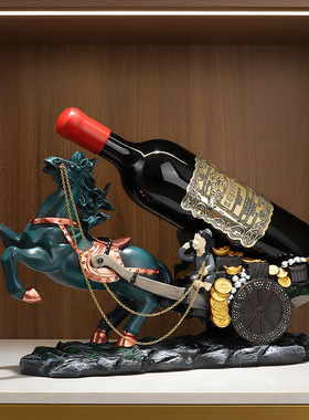 乔迁酒架创意马年家居摆件实用结婚礼物酒架中式红酒酒架工艺品