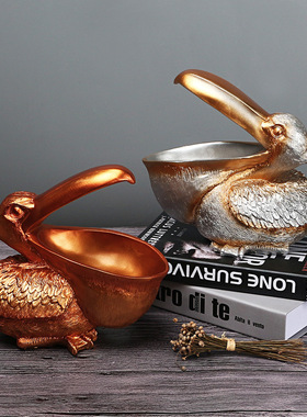 收纳大嘴鹈鹕动物摆饰家居酒柜