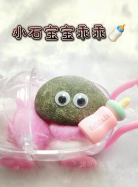 宝宝婴儿车宠物石头养石头宠物小石头礼物送小朋友学生版