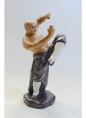 中华武术功夫陶瓷人物摆件假山观园林景公F87567ST花盆盆仔落赏地