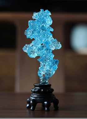 古法琉璃假山太湖石摆件家居饰品客厅玄关办公室桌面装饰品工艺