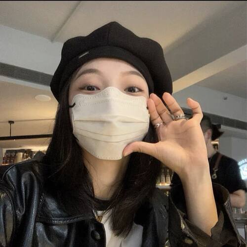 口罩女高颜值春夏防尘防晒护眼角加厚2026新款3D立体莫兰迪显脸小 - 图1