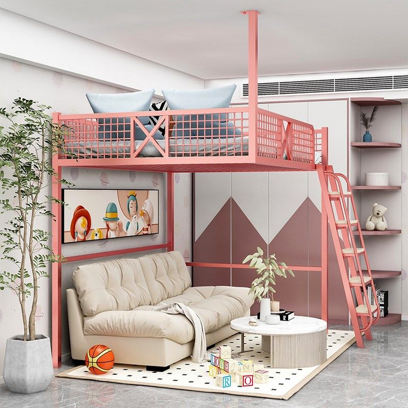 复式高架床隔空床上床下空吊床省空间交错式错位高低床单上层阁楼,淘宝优惠券,粉丝福利购,淘宝优惠卷