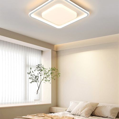 新款客厅灯吸顶灯现代简约大气主卧室奶油风房间护眼led中山灯具 - 图2