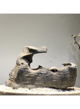 太湖石观赏石天然原石奇石鱼缸摆件假山石头景观石盆景园林灵璧石