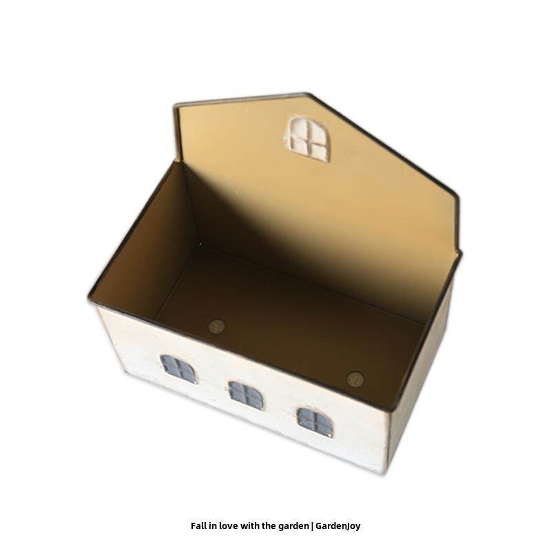 爱上花园园艺杂货锻铁花盆装饰品花盆小房子阳台窗户形状花盒,淘宝优惠券,粉丝福利购,淘宝优惠卷