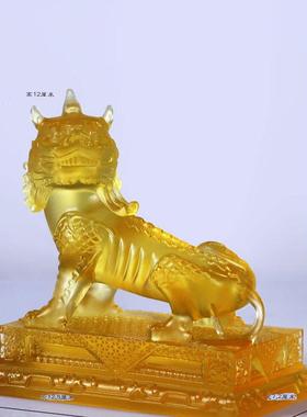 藏传菩萨、琉璃训、听山、家居客厅、佛寺陈设、拜神兽保平安、神