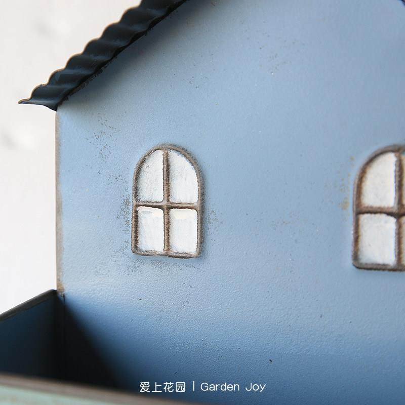 爱上花园园艺杂货锻铁花盆装饰品花盆小房子阳台窗户形状花盒,淘宝优惠券,粉丝福利购,淘宝优惠卷