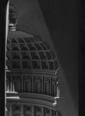 水泥建筑模型设计师摆件北欧创意家居装饰工艺品桌面玄关客厅摆设